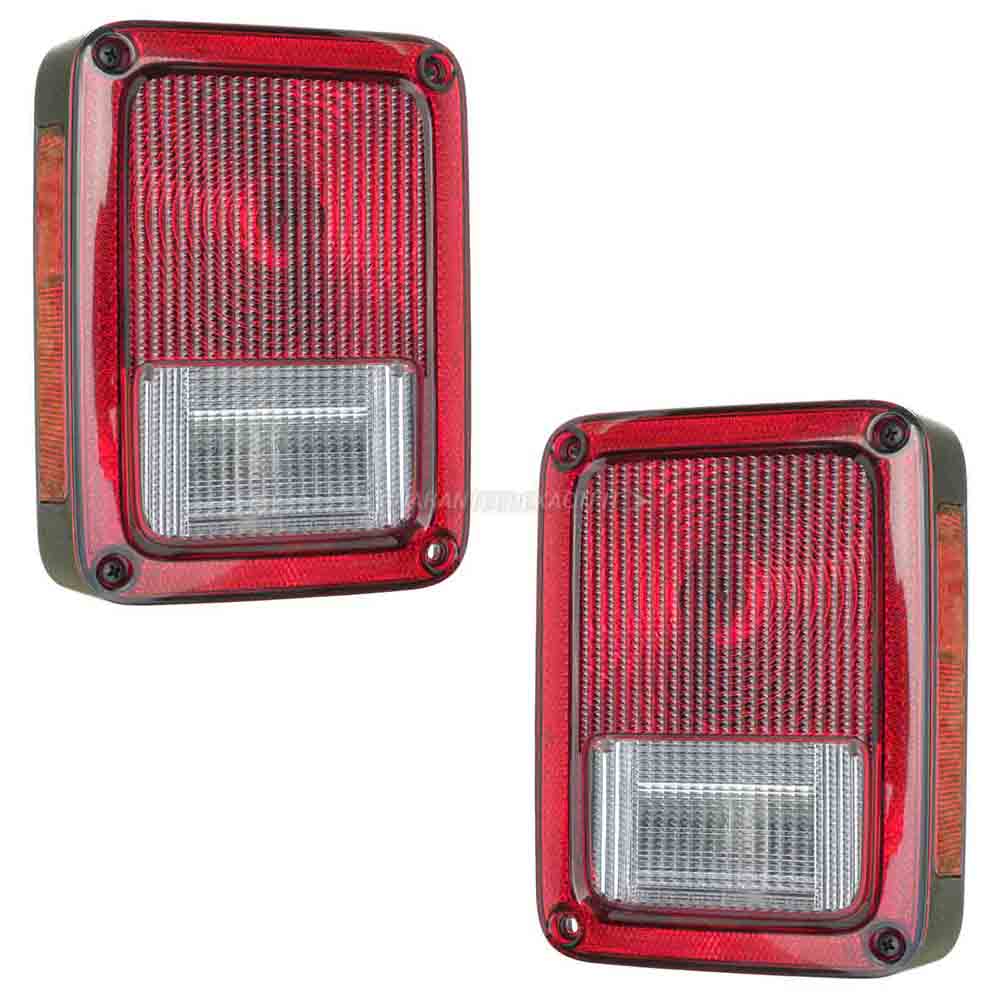  jeep Wrangler Tail Light Assembly Pair 