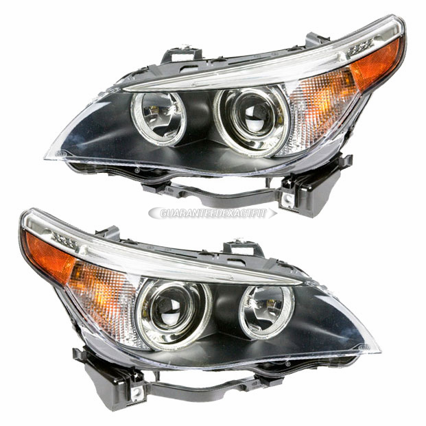  bmw 545 Headlight Assembly - Pair 