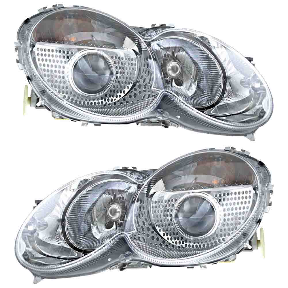  mercedes benz SL55 AMG Headlight Assembly - Pair 