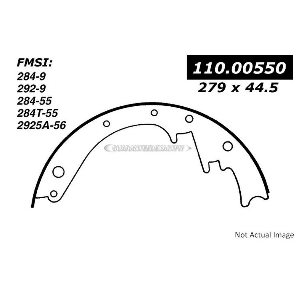  ford Crestline Brake Shoe Set 