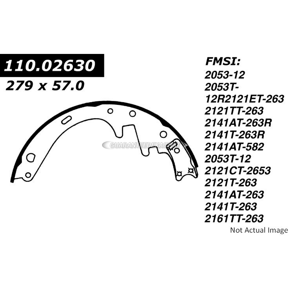  ford Gran Torino Brake Shoe Set 
