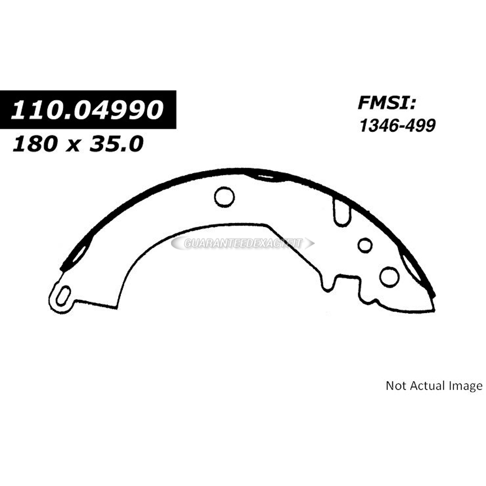  plymouth Champ Brake Shoe Set 