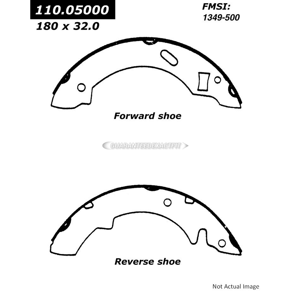  ford EXP Brake Shoe Set 