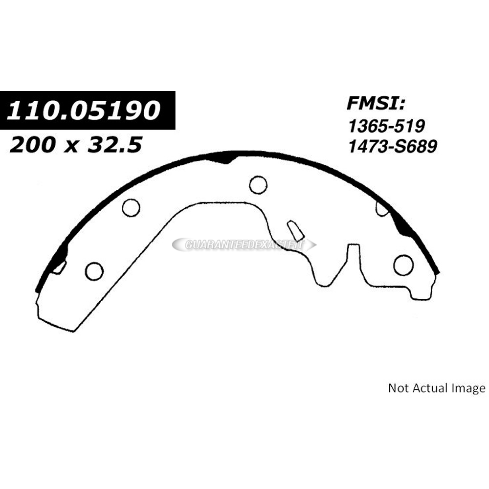  plymouth Scamp Brake Shoe Set 