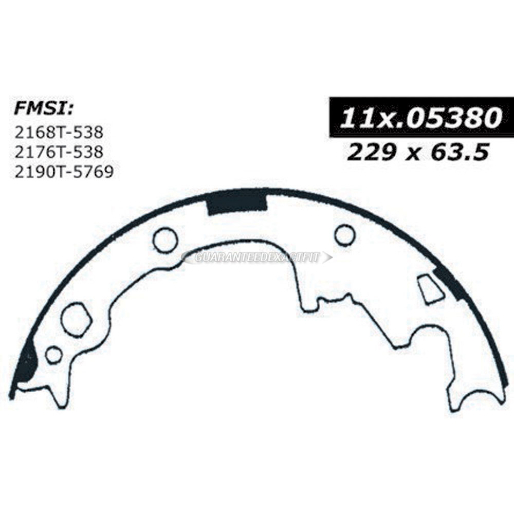Centric Parts 111.05380 Brake Shoe Set