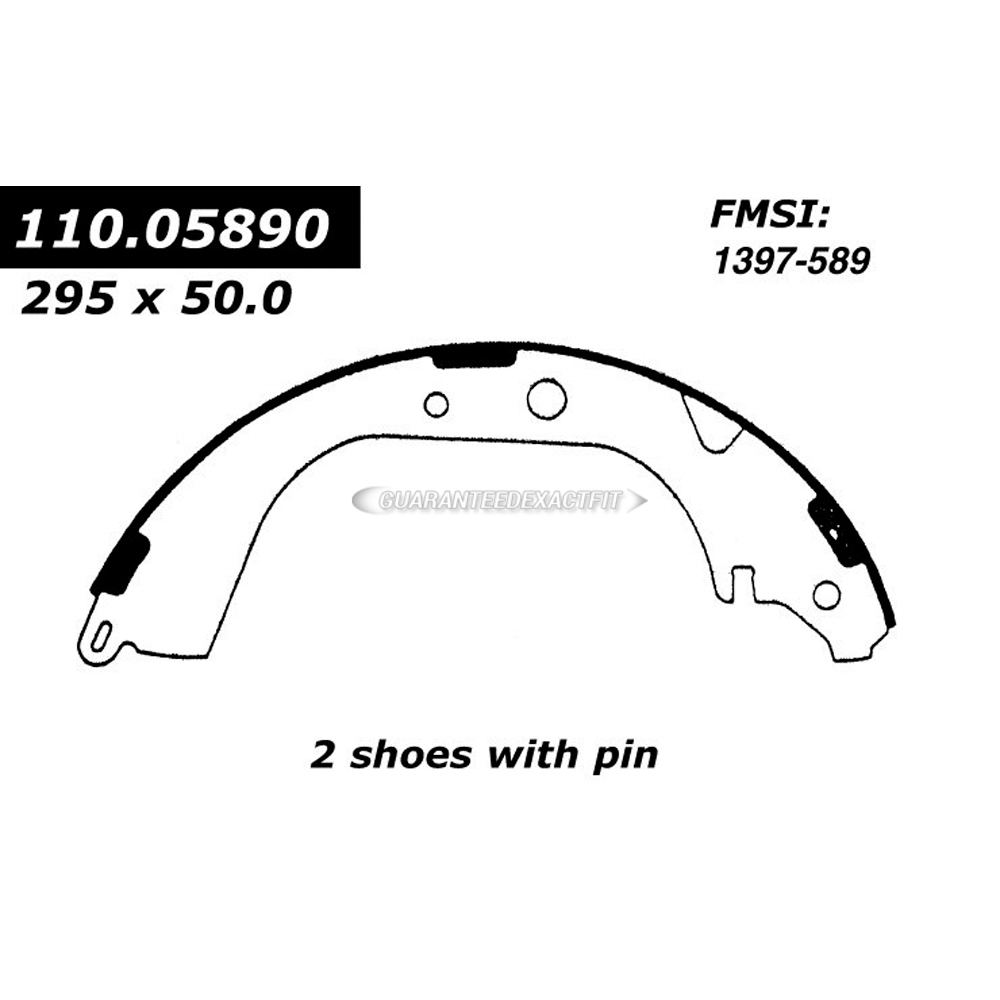Centric Parts 111.05890 Brake Shoe Set