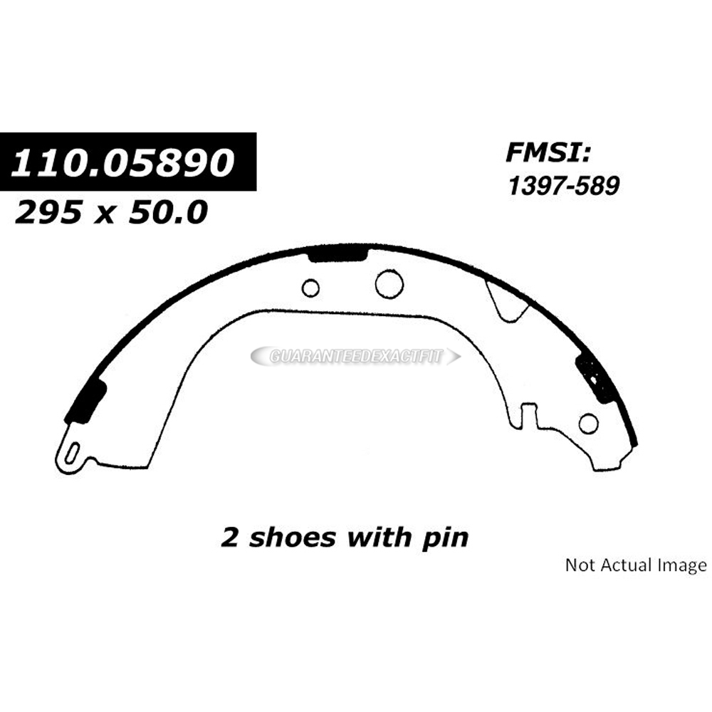 Centric Parts 111.05890 Brake Shoe Set