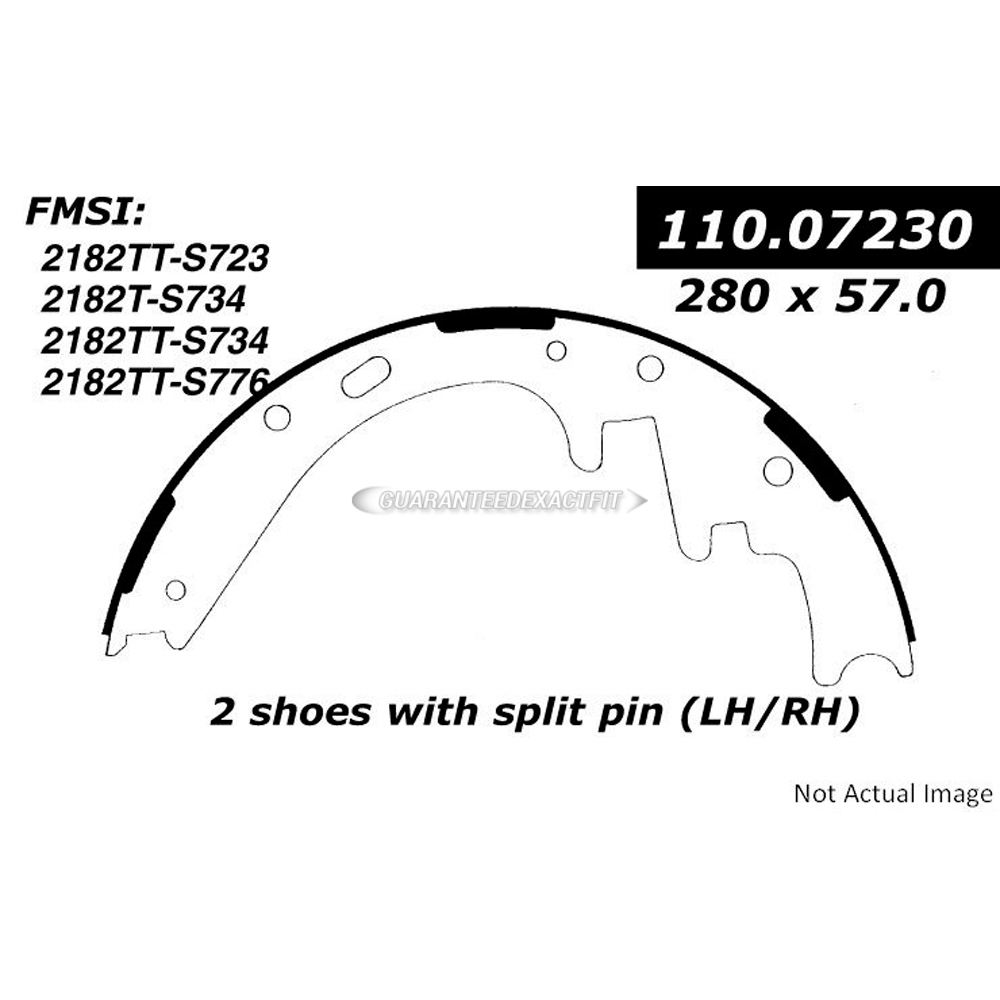  ford Explorer Sport Trac Brake Shoe Set 
