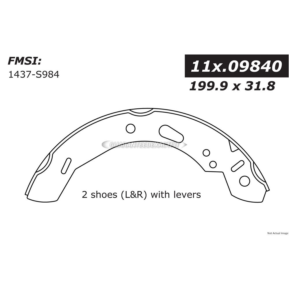  ford Fiesta Brake Shoe Set 