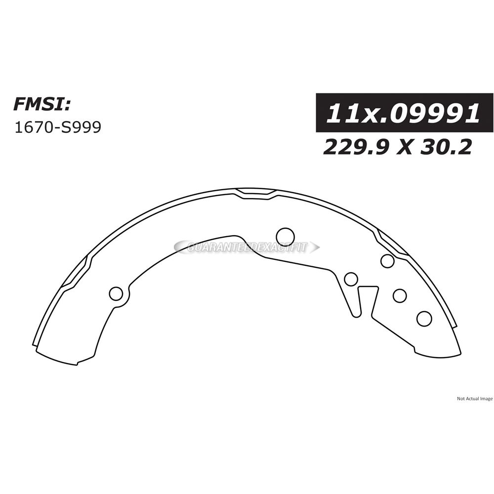  volkswagen Jetta Brake Shoe Set 