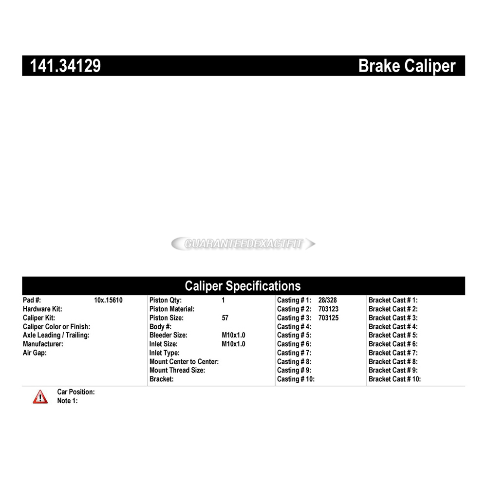  bmw X4 Brake Caliper 
