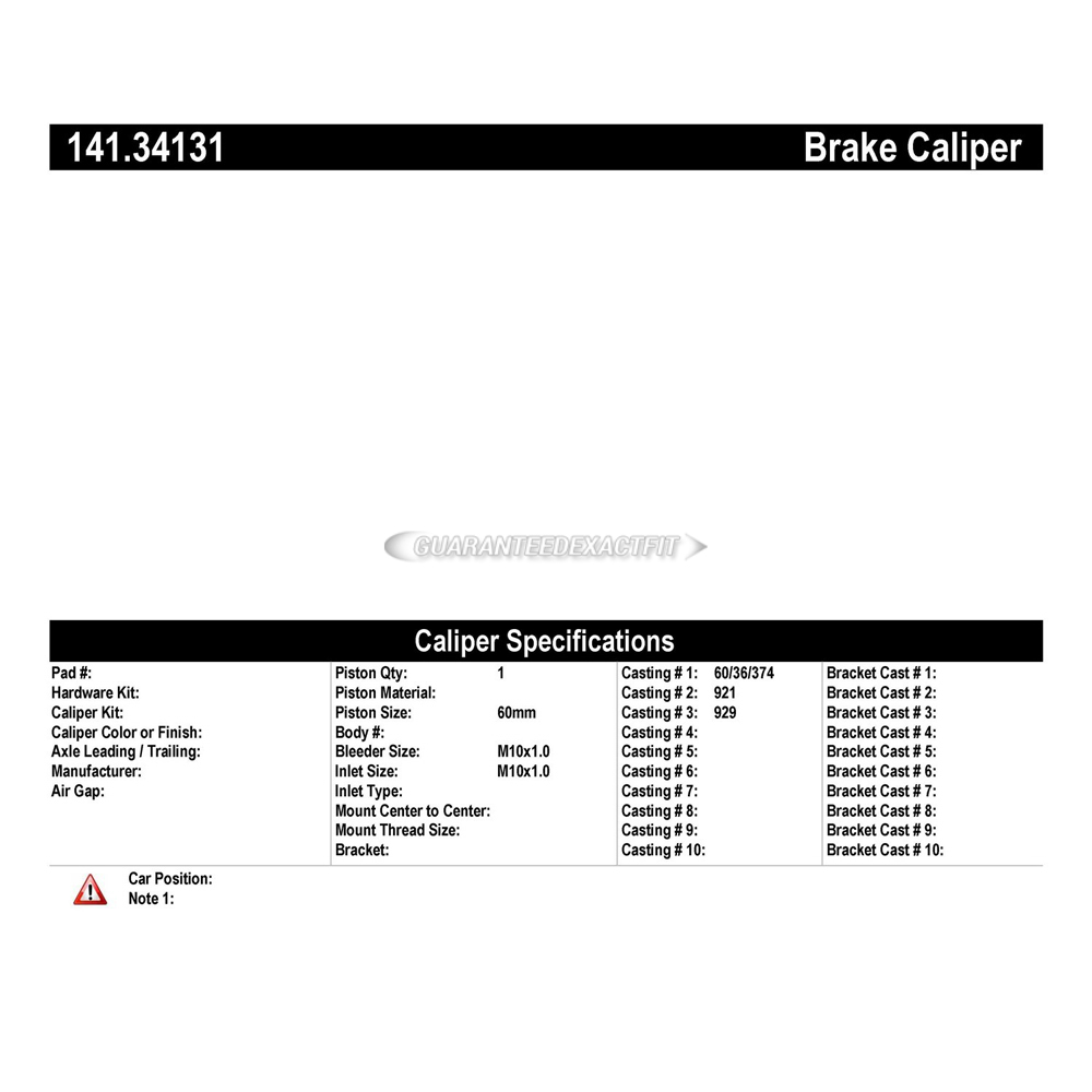  bmw Alpina B7 xDrive Brake Caliper 